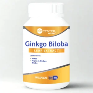 Ginkgo Biloba 500 mg – BioCenter Natural (100 cápsulas)