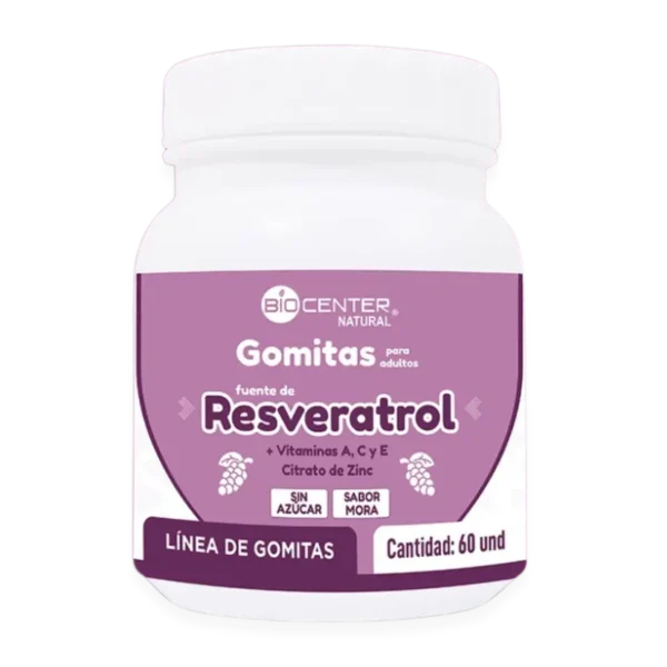 Gomitas Fuente de Resveratrol – BIOCENTER NATURAL