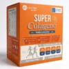 Caja naranja de Super Colágeno Fórmula Avanzada 9 en 1 de BioCenter Natural, disponible en Gelosantech con 30 sachets sabor naranja.