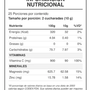 Alternative view of Vitamina C Complex x 250g - Biocenter Natural